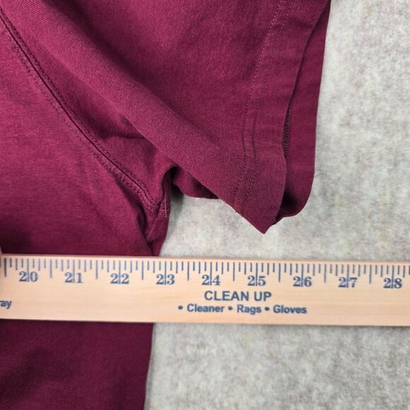 L.L.Bean Mens All-Weather Gear T-Shirt XL Reg Maroon - Picture 6 of 6